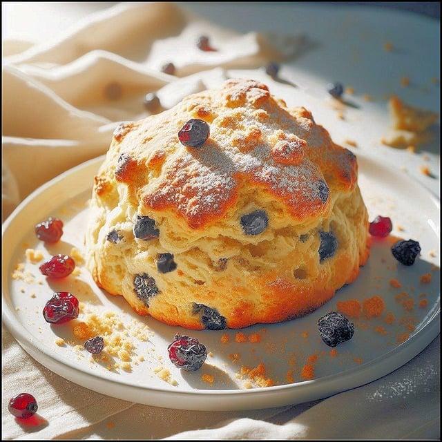 Scones s Brusinkami a Chia: Zdravá Snídaně v Anglickém Stylu!